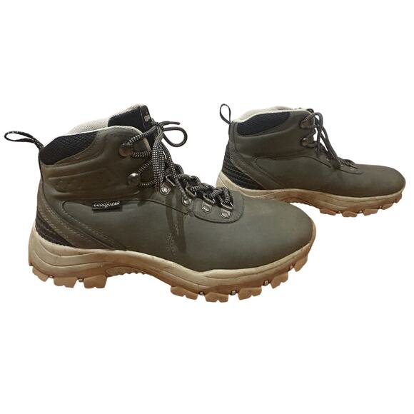 Good Year Ontario Olive Round Toe Lace Up Ankle Hiking Mens Boots 7M - Picture 2 of 6